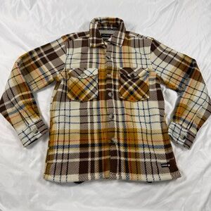 Canada Weather Gear Plaid Sherpa Lined Shacket Jacket Women’s S/P Cozy Fleece
